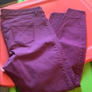 Purple jeans
